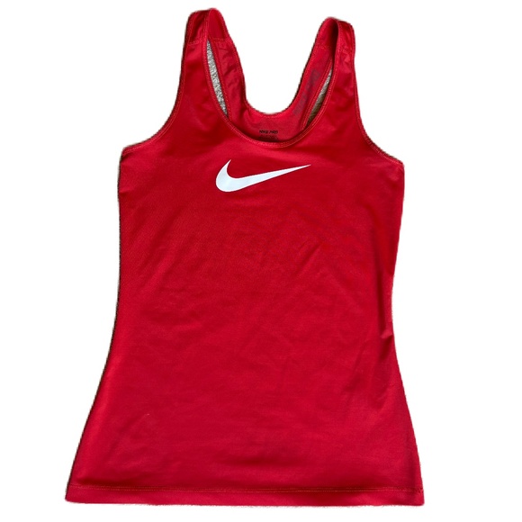 Nike Pro core fit tank top red Small - Picture 1 of 12